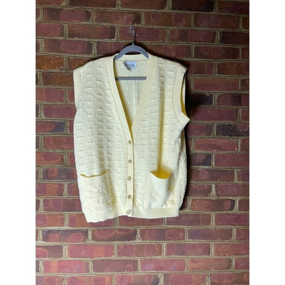 Carly Blake Yellow Sleeveless Cardigan - Picture 1 of 5